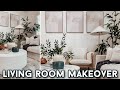 DIY LIVING ROOM MAKEOVER &amp; HOME DECOR RE-STYLE | DECORATING IDEAS | DECORATING ON A BUDGET