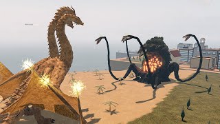 Biollante Remodel vs Monster Zero Epic Battle | Kaiju Universe