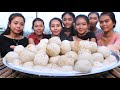 Amazing cooking circle cake dessert with coconut milk recipe in my village