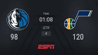 Mavericks @ Jazz | NBA on ESPN Live Scoreboard