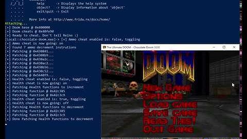 Frida Doom – Final cheats script, recreating classic cheat code entry.