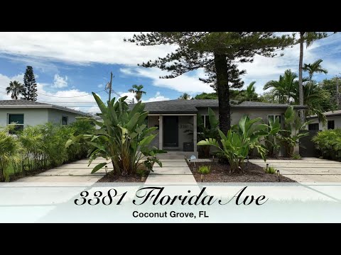 3381 Florida Ave, Coconut Grove, FL home video tour
