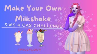 Creating a Unique Sim with the Make Your Own Milkshake Challenge! 🍓🍫 | Sims 4 screenshot 4