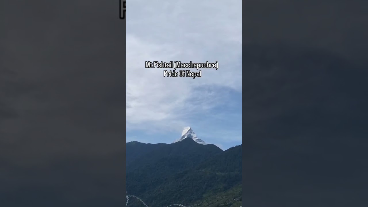 MT.Fishtail (Machhapuchre) as seen from Ghandruk Nepal 