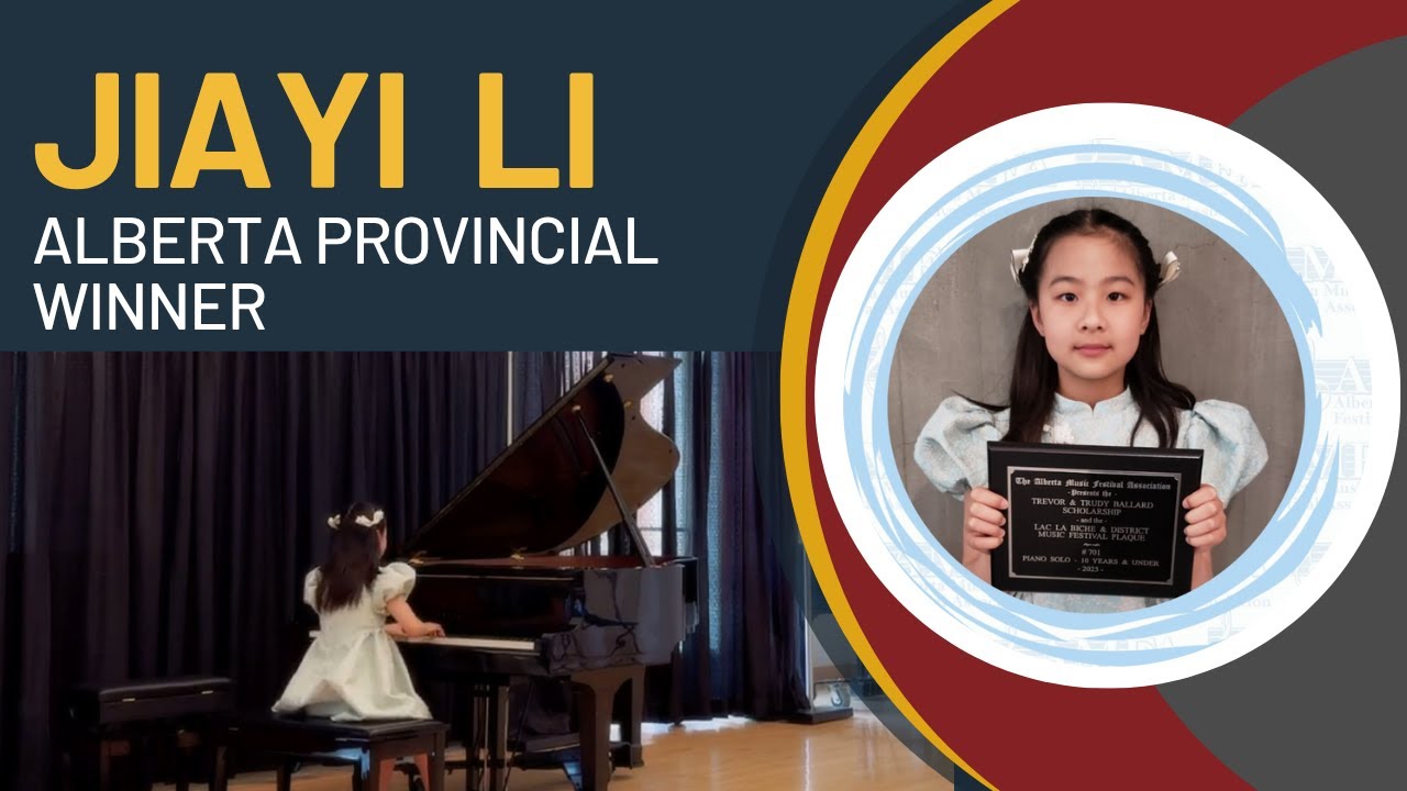 Jiayi Li | Alberta Provincial Piano Winner 2025 Performs Bach & Copland