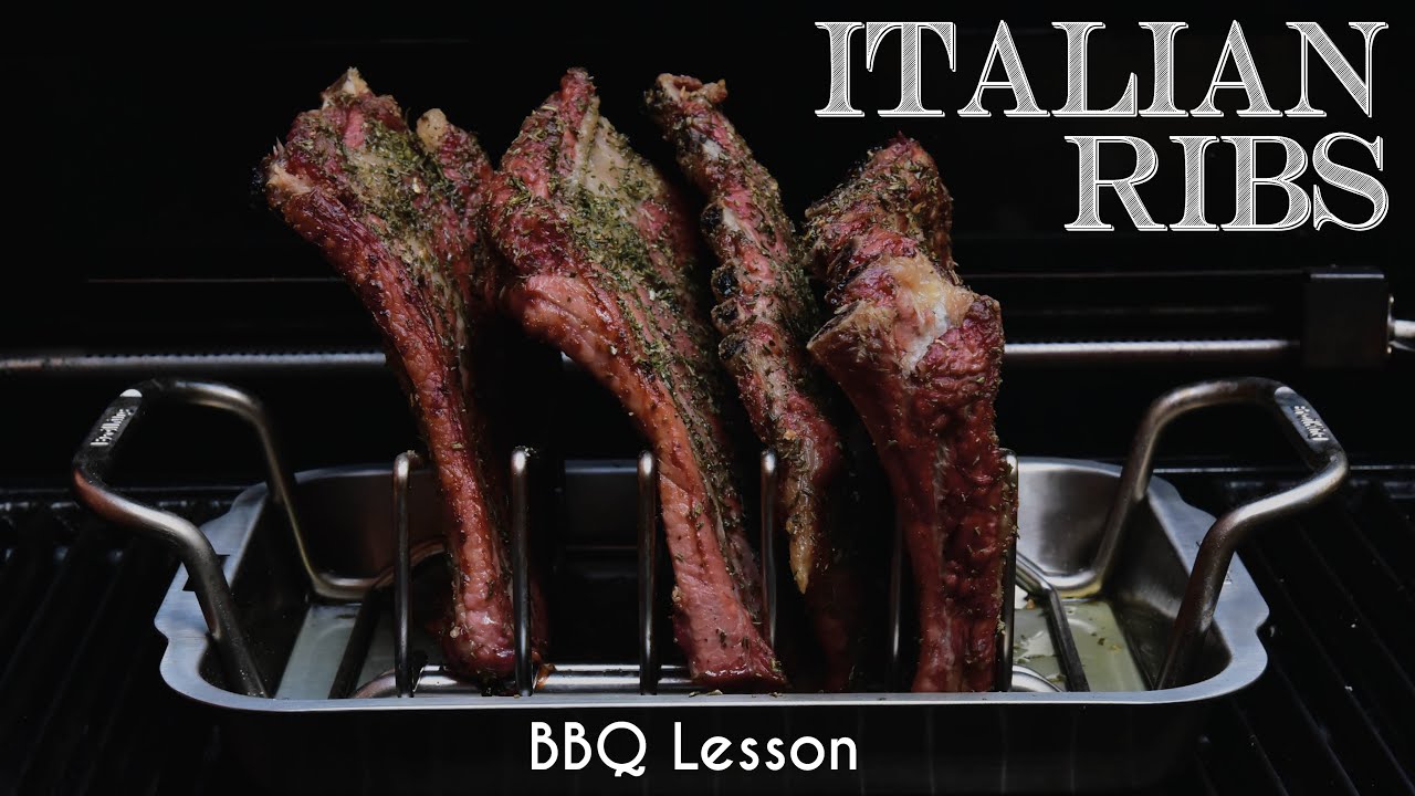 COSTINE DI MAIALE ALL'ITALIANA - Come prepararle sul BBQ a gas