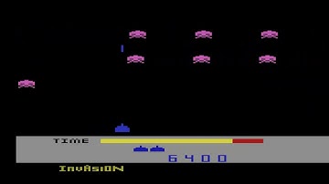 ATARI 2600 Space Invaders   Invasion MegaMania Hack 2003 Scott Dayton HOMEBREW