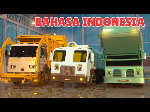 Belajar Daur Ulang dan Pembuangan Sampah Bersama George, Toby & Teal si Truk Sampah | A DAY AT WORK