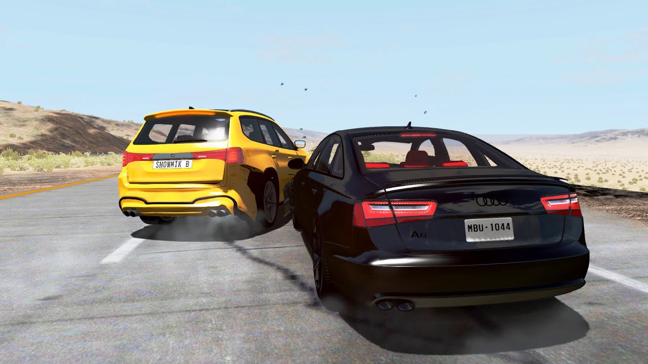 Brake Check Car Crashes - BeamNG.Drive