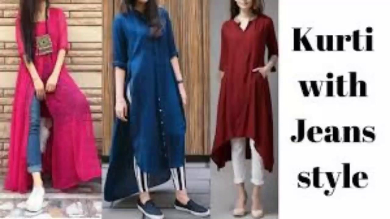 7+ Beautiful Kurti with Jeans Style Ideas 2023 - Best Jeans & Kurti Design