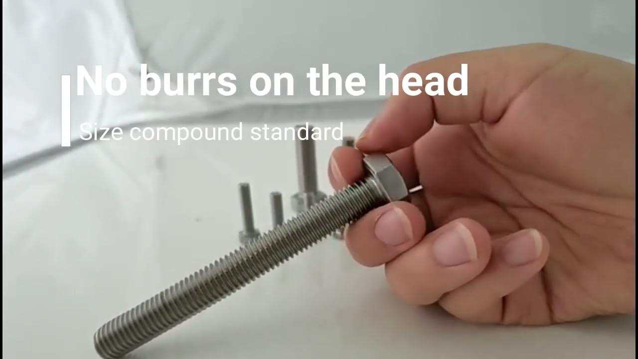 ISO9001 High Precision Titanium Hex Bolts Threaded Left Hand Thread