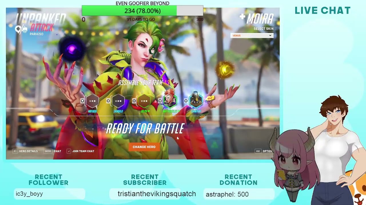 Overwatch with Delphita! Come watch us win or die XD