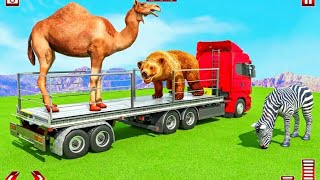 العاب سيارات - نقل حيوانات المزرعة شاحنة المحاكاة البرية سيم - لعبة شاحنة نقل الحيوانات سيارة | screenshot 5