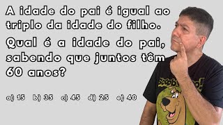 2 Problemas com Equação do 1º grau PARA CONCURSOS