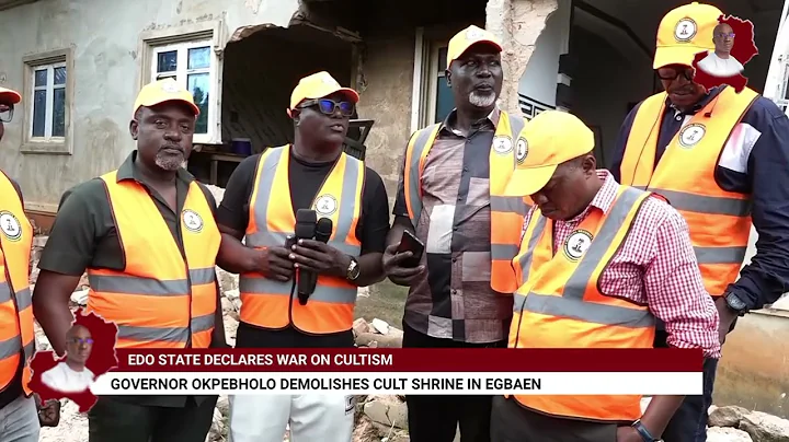 Edo State Declares War on Cultism: Governor Okpebholo Demolishes Cult Shrine in Egbaen 