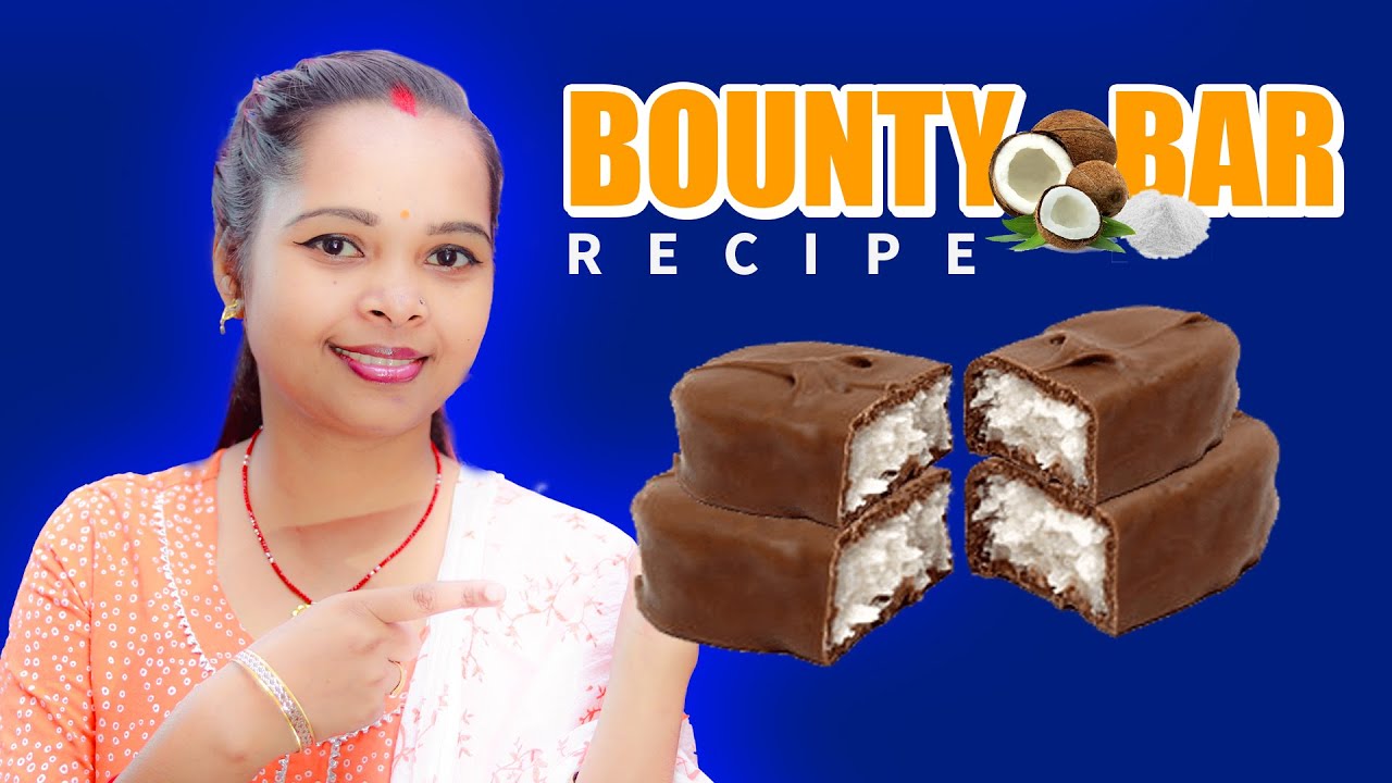 Homemade Bounty Bar Recipe for Kids by Tiffin Box How to make coconut Chocolate Bar YouTube