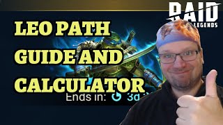 Leonardo Swordmaster's Hero's Path Guide and Calculator - RAID: Shadow Legends screenshot 3