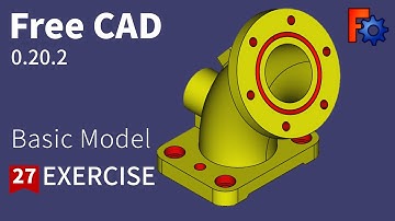 FreeCAD Tutorial for beginners,basic model exercise-27
