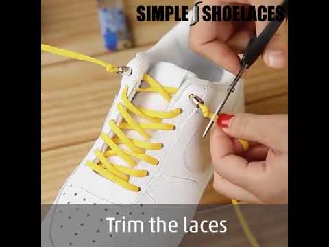 How to fit Simple Shoelaces - a sturdy, sleek & stylish no tie shoelace ...