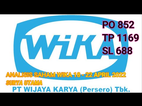 ANALISIS SAHAM WIKA VIA IPOT 18 - 22 APRIL 2022