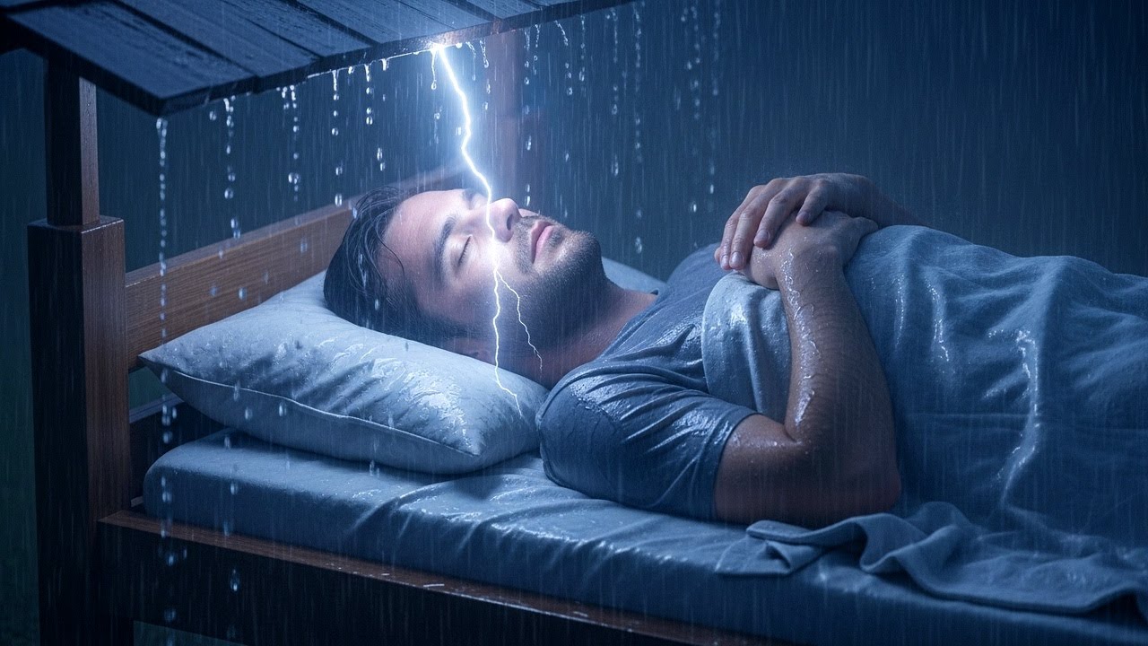 Arthur’s Lonely Campfire in a Violent Rainstorm | RDR2 ASMR Cozy Shelter Mood