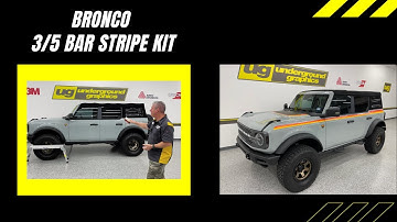 Installing Your Bronco 3/5 Bar Stripe Kit | From Underground Graphics