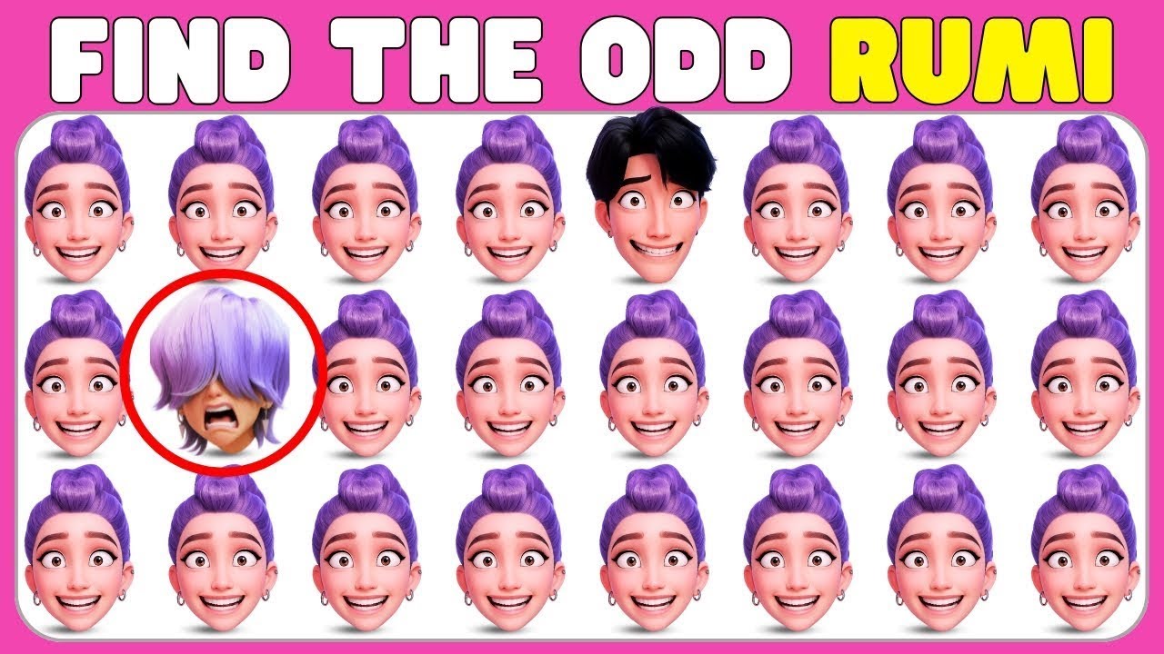 🔥 Find the Odd One Out - Kpop Demon Hunters Edition! Rumi, Jinu, Joey, Baby Saja