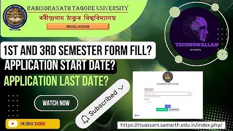 HOW TO FORM FILL UP | RTU samarth Edu | step-by-step (2025 Guide)#rabindranathtagore