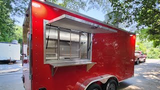 16x7 concession trailer Chattanooga by customtrailerbuilder 16 Ft Concession Trailer By Rolling Kitchens Customs