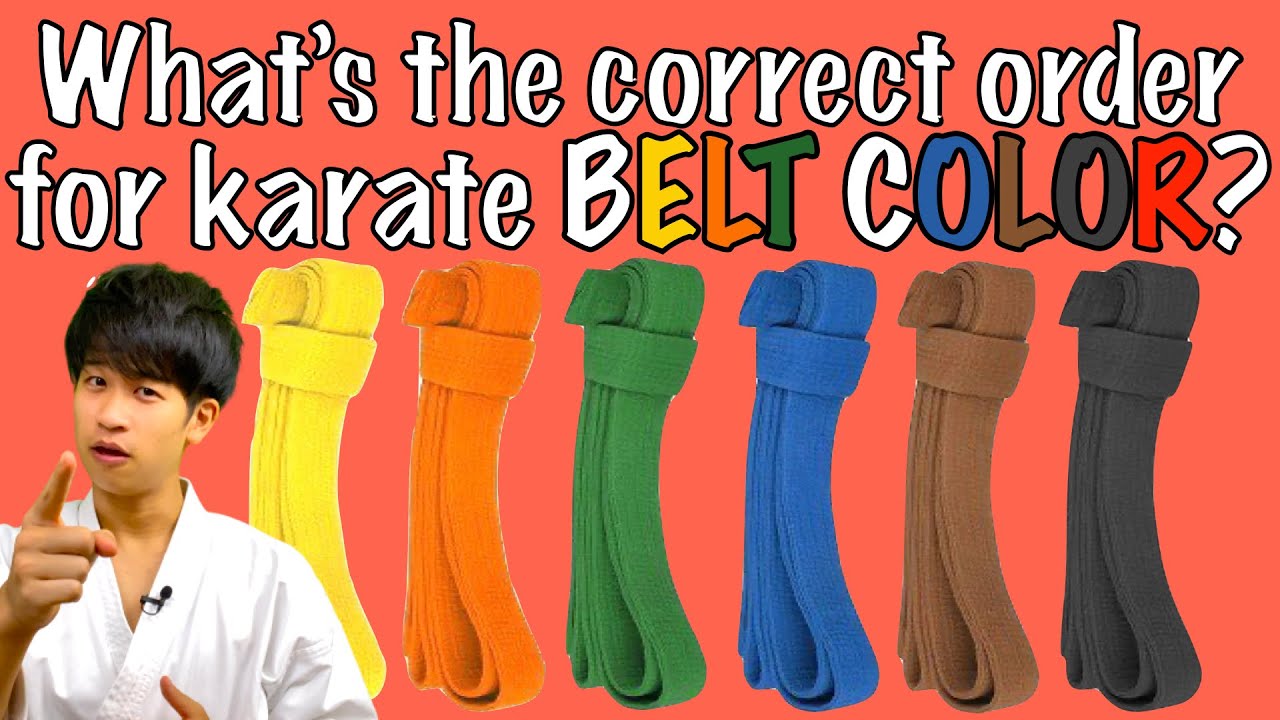 karate belts in order