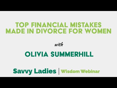 Video: Top financial mistakes women make