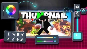 🔥How to Create Attractive Minecraft Thumbnails in Mobile 🤩!! (don