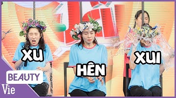 Tiến Luật thích thú khi 3 NỮ QUÁI Lan Ngọc, Thúy Ngân,Võ Hoàng Yến lãnh phạt ướt từ đầu tới chân