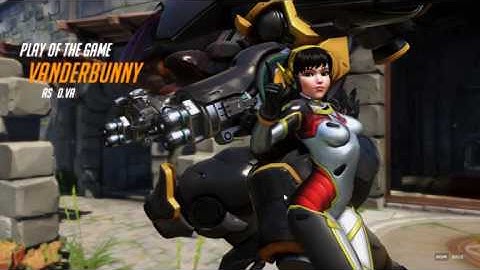 OVERWATCH POTG Eichenwalde D.Va Triple Kill