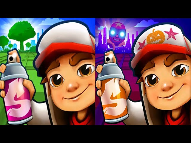 Subway Surfers Mexico 2022 Halloween Spike vs Subway Surfers Miami 2019  Zombie Jake Gameplay HD 