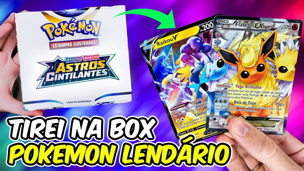 TIREI A CARTA LENDÁRIA DO ARTICUNO  CAPITÃO HUNTER CARTAS POKEMON TCG 