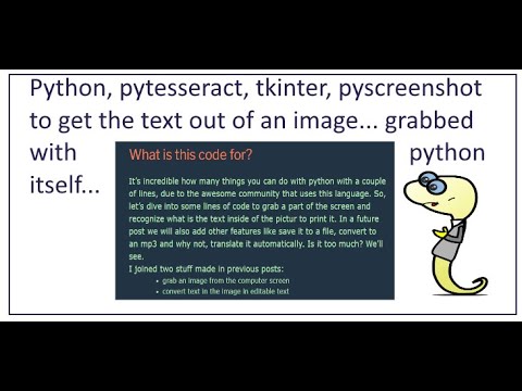 Grab Image Text with Python n Tkinter