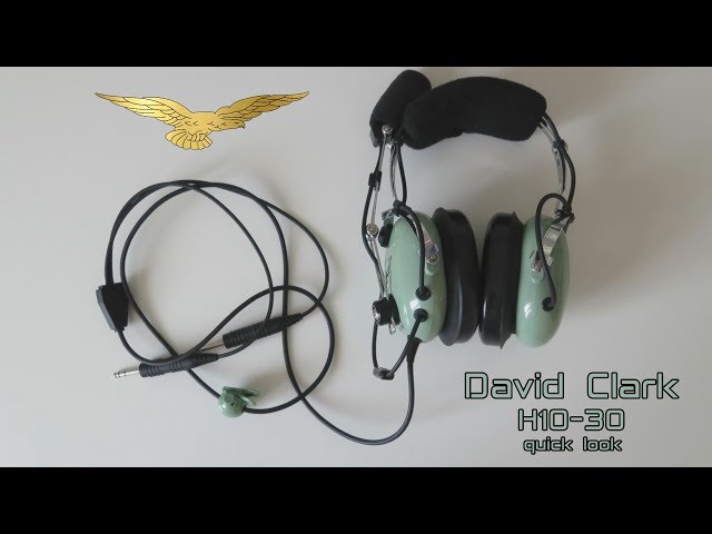 David Clark ヘッドセット H10-30 極上品 David Clark H10-30 Aviation