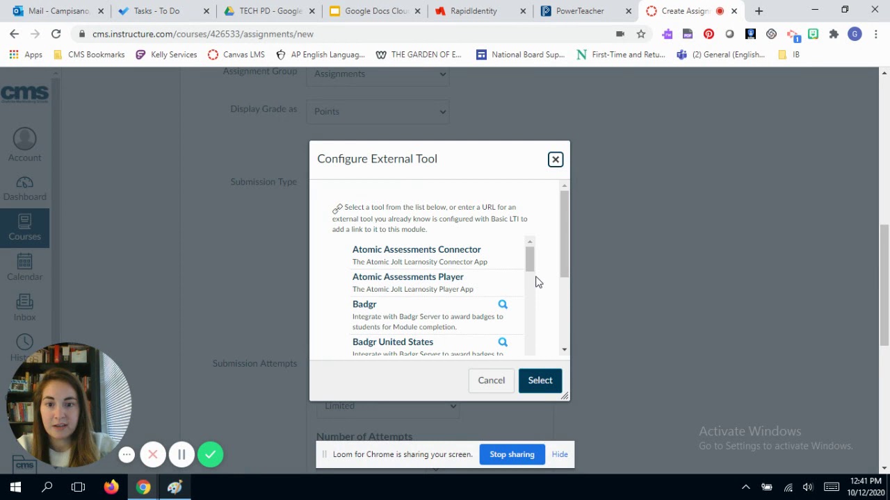 Google Docs Cloud Assignments in Canvas - YouTube