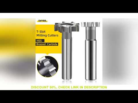 T Slot Milling Cutter HSS High Speed Steel Brazing Carbide Groove End Mill CNC Tool Machining Steel