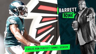 Breaking down Eagles' perfectly executed tunnel screen in Week 1 | Barrett Tone