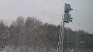 Видео из поезда.ПУТЕШЕВСТВИЕ по России.Зимние пейзажи.