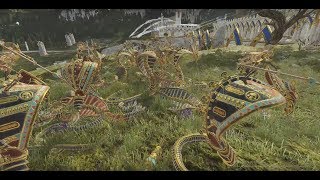 Короли Гробниц против Высших Эльфов в осаде : Total War WARHAMMER II