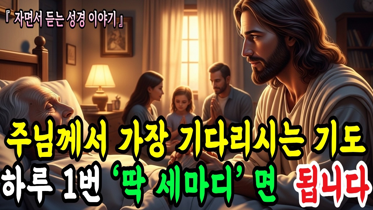 길게 기도 하지마세요. 잠들기 전 성령님께 단 1번 ‘이 3마디’ 만 기도하면 인생이 180도 달라집니다ㅣ성경말씀ㅣ말씀묵상ㅣ기독교 명언