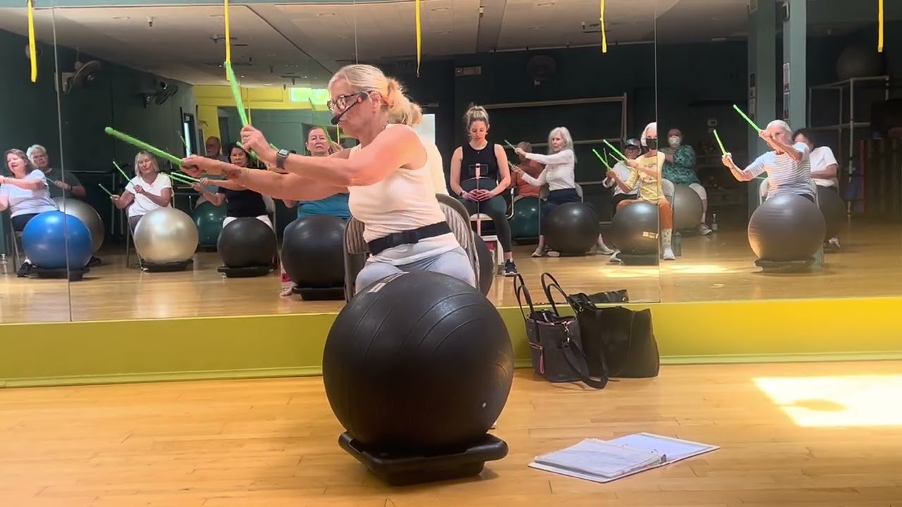 Move to Music- Chair Zumba and Drumming for Seniors- Hold The Line
