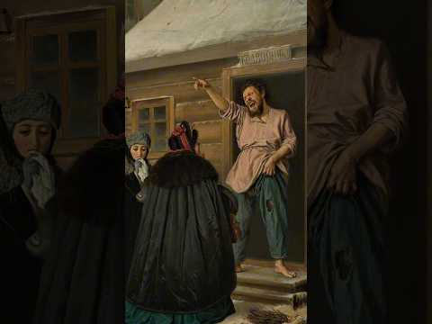 «Дворник, отдающий квартиру барыне» картина Перова #искусство #история #художник #картина #шортс