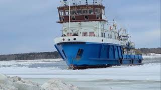 подготовка переправы ЕНИСЕЙСК- ЕРКАЛОВО 15  04  22 г.