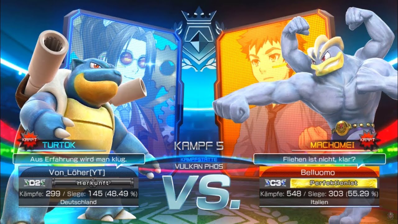 Pokémon Tekken DX online Kampf #96 Von_Löher[YT] VS Belluomo ~ german Gameplay 1080p HD Switch