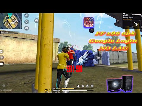 Free Fire x86 apk ob34 with Google Login | With No Lag |