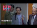 Betty escucha a Patricia hablando mal de ella | Yo soy Betty, la fea